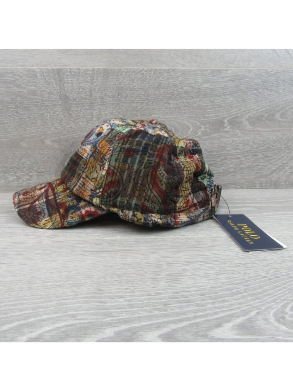 Polo Ralph Lauren Pony Logo Patchwork Madras Ball Cap Adjustable Strap NEW - Picture 7 of 16